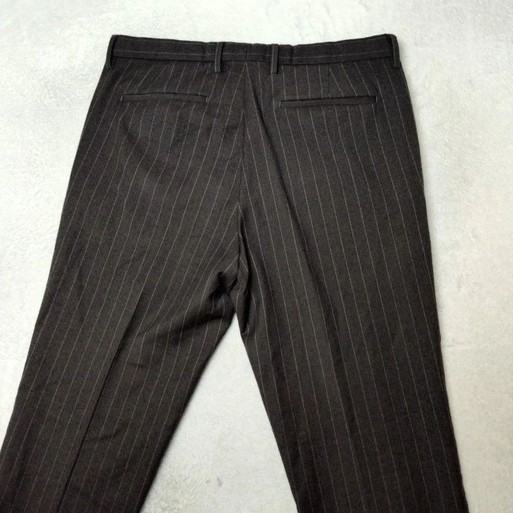 Banana Republic Pants Mens 33x34 Gray Slim Wool Tweed Tapered Dress Slacks Suit